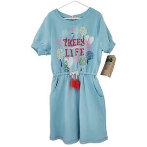 NWT Peek x Nature Conservancy Girl's Trees Equal Life Sweatshirt Dress (8)